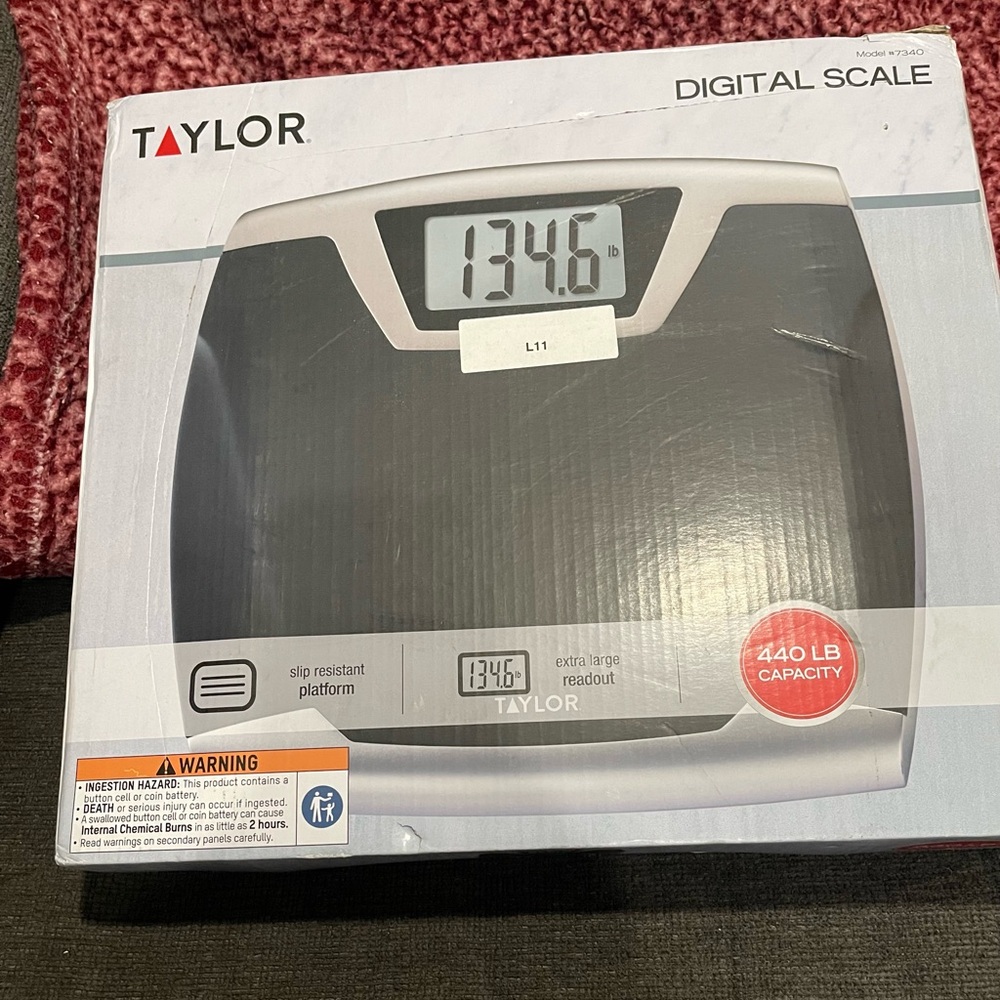 Taylor Black and Silver Digital Scale